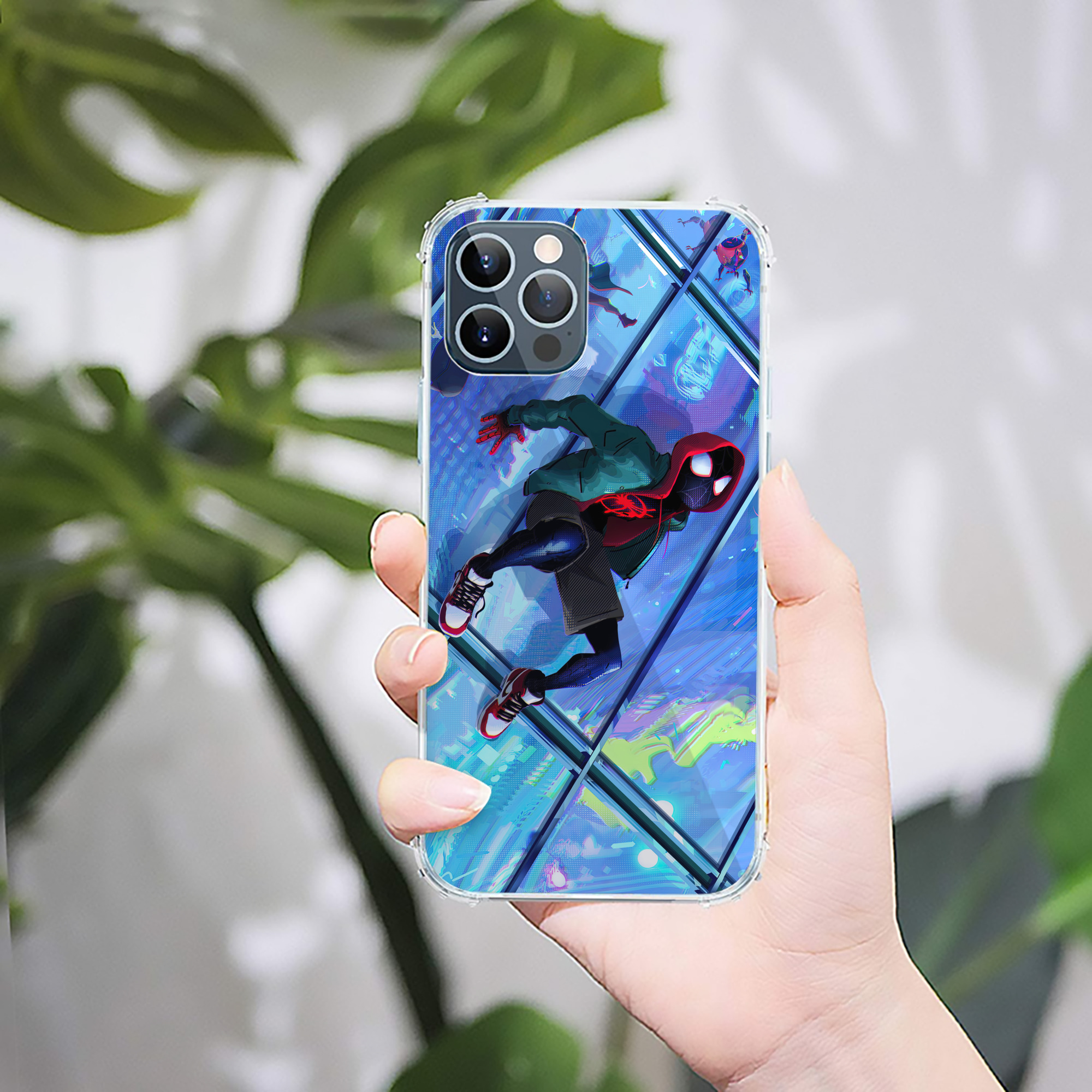 （画像用） Spider Man スパイダーマン 【iPhone 12シリーズ対応】透明スマホケース（クリアソフトケース）